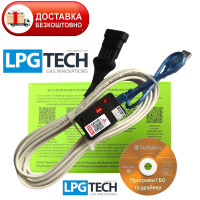 FTDI Кабель шнур LPGTech для налаштування ГБО LPGTech інтерфейс з індикацією для налаштування ГБО LPGTech