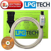 Кабель для диагностики и настройки ГБО LPGTECH TECH 100, TECH 200, TECH 204, TECH 300 на чипі PL2303