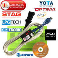 FTDI Кабель шнур для налаштування ГБО STAG, KME, LPGTech, Digitronic, Lovato, Atiker інтерфейс з індикацією для налаштування Гбо STAG, KME, LPGTech, Digitronic, Lovato, Atiker і для всіх інших установок 4-го покоління.