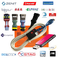 Кабель гбо Stag, AEB, Zenit та 8 піновий універсальний для 99% гбо 4 плюс флешка з програмами ГБО та драйверами