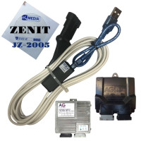 Кабель для діагностики та налаштування ГБО ZENIT JZ-2005 на чіпі FTDI з індикацією з'єднання