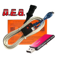Кабель для діагностики та налаштування ГБО AEB з індикацією сигналів на чіпі FTDI плюс флешка з додатками ГБО та драйверами