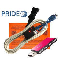 Кабель для діагностики та налаштування ГБО PRIDE з індикацією сигналів на чіпі FTDI плюс флешка з додатками ГБО та драйверами