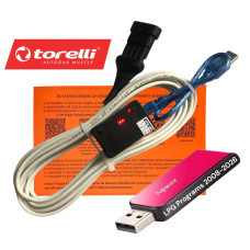 Кабель для діагностики та налаштування ГБО TORELLI з індикацією сигналів на чіпі FTDI плюс флешка з додатками ГБО та драйверами