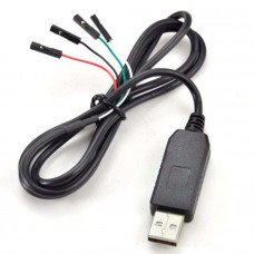 Переходник USB-RS232 TTL на PL2303HX в корпусе с проводом Оригінал